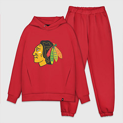 Мужской костюм оверсайз Chicago Blackhawks, цвет: красный