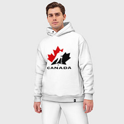 Мужской костюм оверсайз Canada, цвет: белый — фото 2