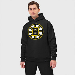 Мужской костюм оверсайз Boston Bruins, цвет: черный — фото 2