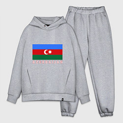 Мужской костюм оверсайз Азербайджан цвета меланж — фото 1