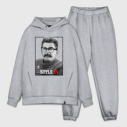 Мужской костюм оверсайз Stalin: Style in, цвет: меланж