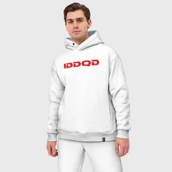 Мужской костюм оверсайз IDDQD Doom, цвет: белый — фото 2