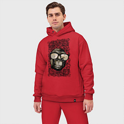 Мужской костюм оверсайз Шимпанзе арт, цвет: красный — фото 2