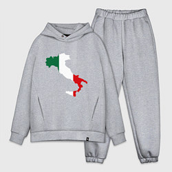 Мужской костюм оверсайз Италия (Italy), цвет: меланж