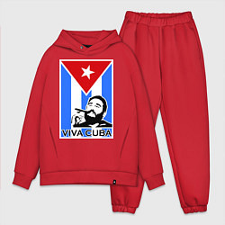 Мужской костюм оверсайз Fidel: Viva, Cuba!, цвет: красный