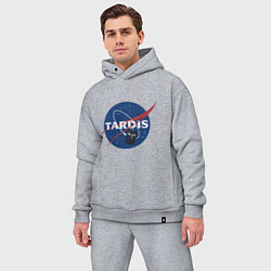 Мужской костюм оверсайз Tardis NASA, цвет: меланж — фото 2