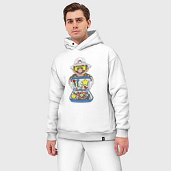 Мужской костюм оверсайз Summer Mario, цвет: белый — фото 2