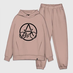 Мужской костюм оверсайз Anarchy Bike, цвет: пыльно-розовый