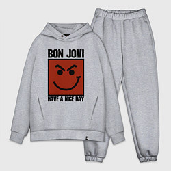 Мужской костюм оверсайз Bon Jovi: Have a nice day, цвет: меланж
