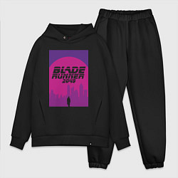 Мужской костюм оверсайз Blade Runner 2049: Purple, цвет: черный