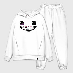 Мужской костюм оверсайз Super Meat Boy: Face, цвет: белый