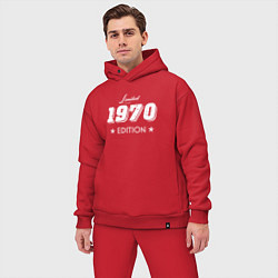 Мужской костюм оверсайз Limited Edition 1970, цвет: красный — фото 2