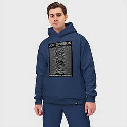 Мужской костюм оверсайз Joy Division: Unknown Pleasures, цвет: тёмно-синий — фото 2