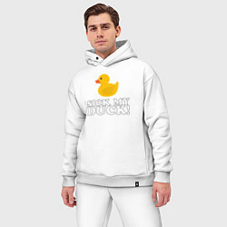 Мужской костюм оверсайз Sick my duck!, цвет: белый — фото 2