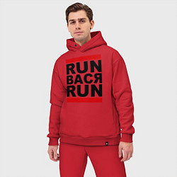 Мужской костюм оверсайз Run Вася Run, цвет: красный — фото 2