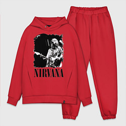 Мужской костюм оверсайз Black Nirvana, цвет: красный