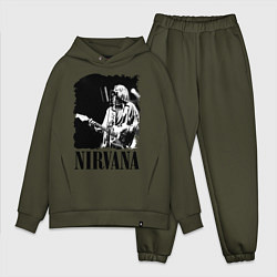 Мужской костюм оверсайз Black Nirvana, цвет: хаки