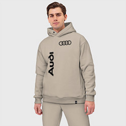Мужской костюм оверсайз Audi Style, цвет: миндальный — фото 2