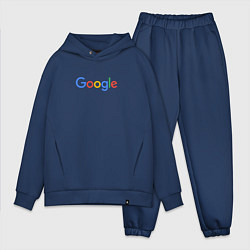 Мужской костюм оверсайз Google, цвет: тёмно-синий