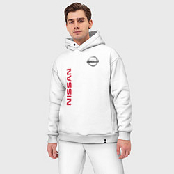 Мужской костюм оверсайз Nissan Style, цвет: белый — фото 2