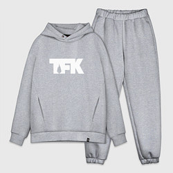 Мужской костюм оверсайз TFK: White Logo