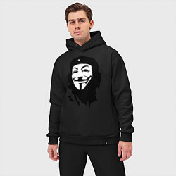 Мужской костюм оверсайз Vendetta Chegevara, цвет: черный — фото 2