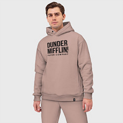 Мужской костюм оверсайз Dunder Mifflin, цвет: пыльно-розовый — фото 2