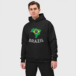 Мужской костюм оверсайз Brazil Country, цвет: черный — фото 2