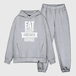 Мужской костюм оверсайз Eat Sleep Fortnite Repeat