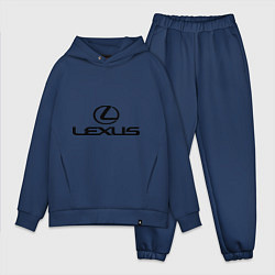 Мужской костюм оверсайз Lexus logo, цвет: тёмно-синий