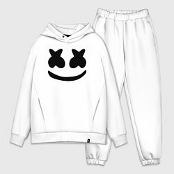 Мужской костюм оверсайз Marshmello, цвет: белый