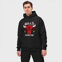 Мужской костюм оверсайз Chicago Bulls est. 1966, цвет: черный — фото 2