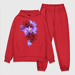 Мужской костюм оверсайз Krokus Flower, цвет: красный