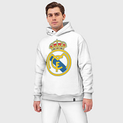 Мужской костюм оверсайз Real Madrid FC, цвет: белый — фото 2