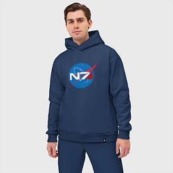 Мужской костюм оверсайз NASA N7, цвет: тёмно-синий — фото 2
