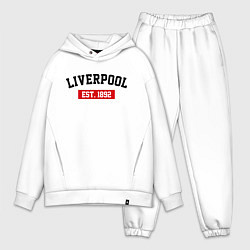 Мужской костюм оверсайз FC Liverpool Est. 1892, цвет: белый