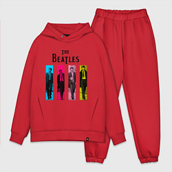 Мужской костюм оверсайз Walking Beatles, цвет: красный