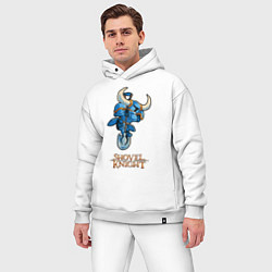 Мужской костюм оверсайз Shovel Knight, цвет: белый — фото 2