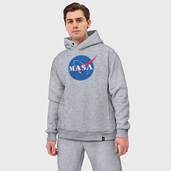 Мужской костюм оверсайз NASA: Masa, цвет: меланж — фото 2