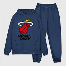 Мужской костюм оверсайз Miami Heat-logo, цвет: тёмно-синий