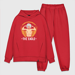 Мужской костюм оверсайз Khabib: The Eagle, цвет: красный