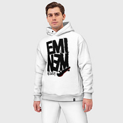 Мужской костюм оверсайз Eminem recovery, цвет: белый — фото 2