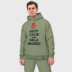 Мужской костюм оверсайз Keep Calm & Hala Madrid, цвет: авокадо — фото 2