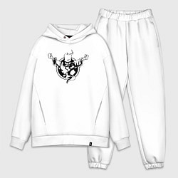 Мужской костюм оверсайз Thunderdome logo, цвет: белый