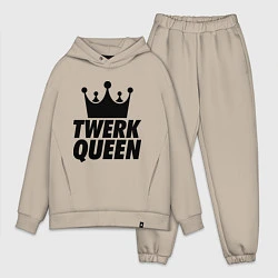 Мужской костюм оверсайз Twerk Queen, цвет: миндальный