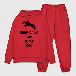 Мужской костюм оверсайз Keep Calm & Jump On