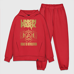 Мужской костюм оверсайз Linkin Park: Road to Revolution, цвет: красный