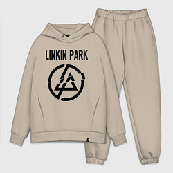 Мужской костюм оверсайз Linkin Park, цвет: миндальный