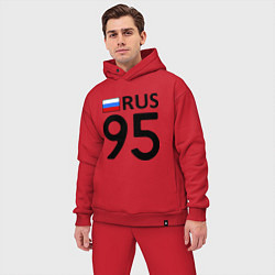 Мужской костюм оверсайз RUS 95, цвет: красный — фото 2