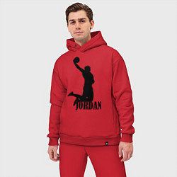 Мужской костюм оверсайз Jordan Basketball цвета красный — фото 2